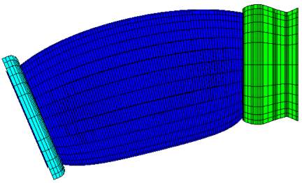 Figure 8.) Large deformation of elastomeric part
